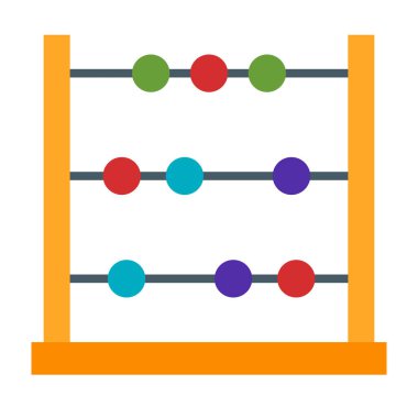 Abaküs düz simgesi tasarım