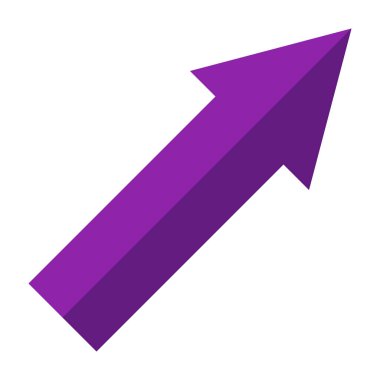 Yukarı Sağ Düz Simge Tasarımı