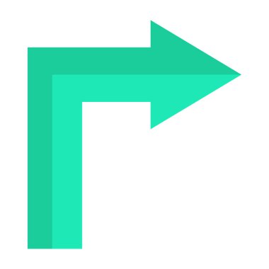 Sağa Düz Simge Tasarımı