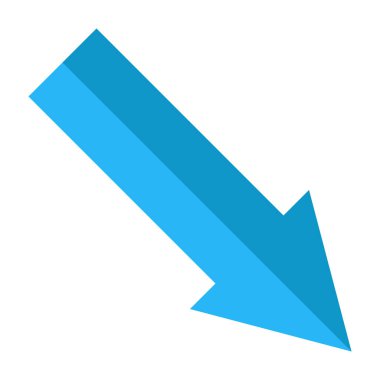 Sağ Düz Simge Tasarımı