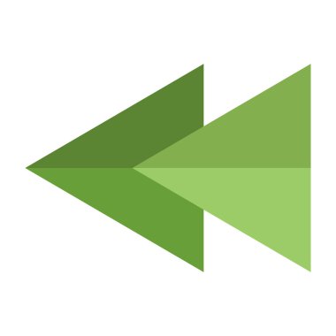 Geriye Düz Simge Tasarımı