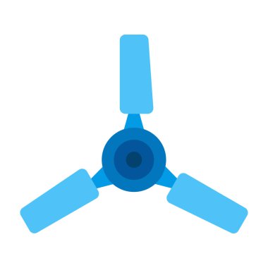 Fan düz simge tasarımı