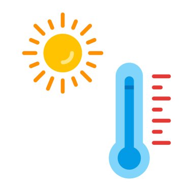 Sıcak Düz Simge Tasarımı