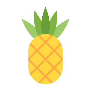 Ananas Düz Simge Tasarımı