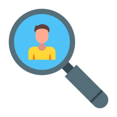 Profesyonelleri Bul Düz Simge Tasarımı