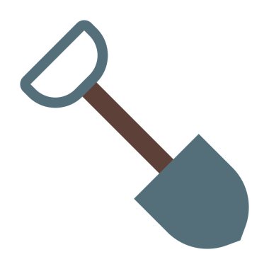 Kürek Düz Simge Tasarımı