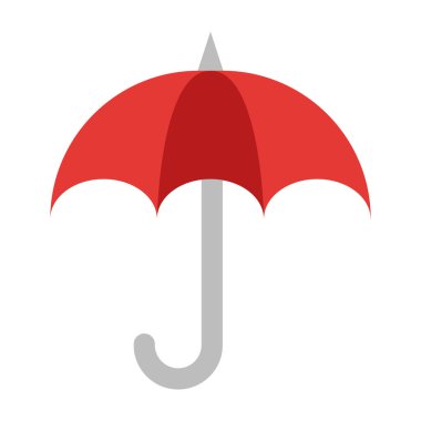 Şemsiye Düz Simge Tasarımı