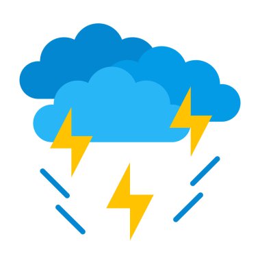 Storm Düz Simge Tasarımı