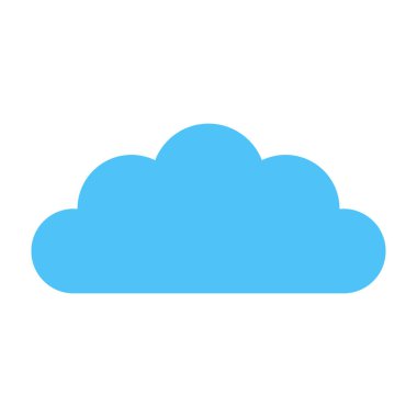 bulut düz simgesi tasarım