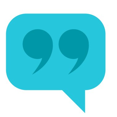 Alıntı Düz Simge Tasarımı