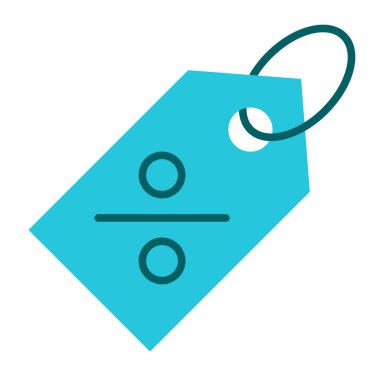 Satış Tabelası Düz Simge Tasarımı