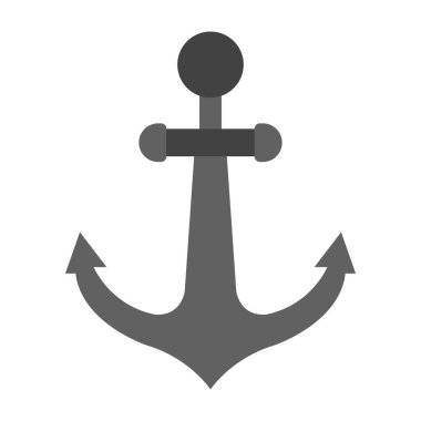 Çapa düz simgesi tasarım