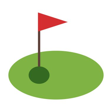 Golf düz simgesi tasarım
