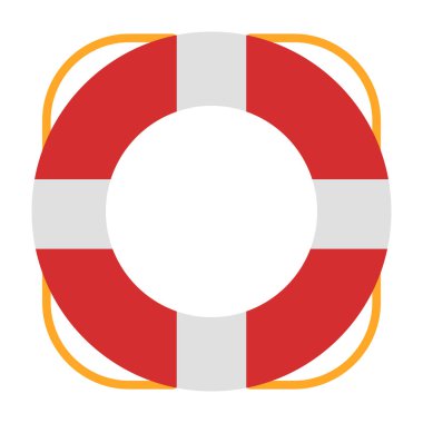 Lifebuoy Düz Simge Tasarımı