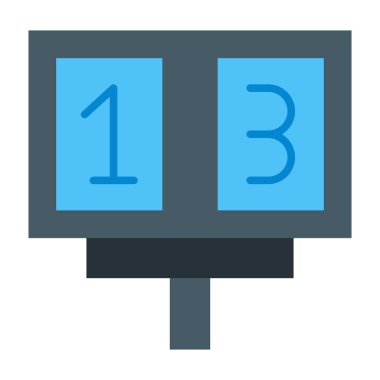 Puan Tablosu Düz Simge Tasarımı