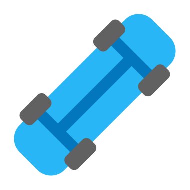 Kaykay düz simgesi tasarım