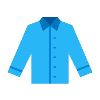 Sıradan Gömlekli Düz Simge Tasarımı