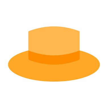 Şapka Düz Simgesi Tasarımı