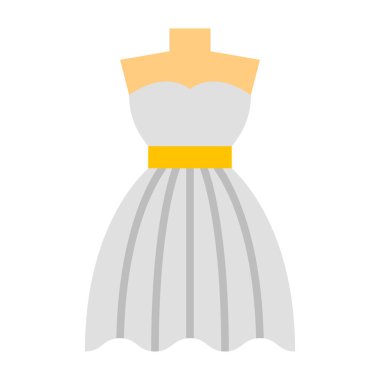 Gelinlik Düz Simgesi Tasarımı