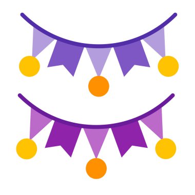 Bunting Düz Simge Tasarımı