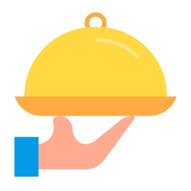 Tabak Düz Simgesi Tasarımı Sunuluyor