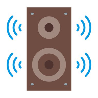 hoparlör düz simgesi tasarım