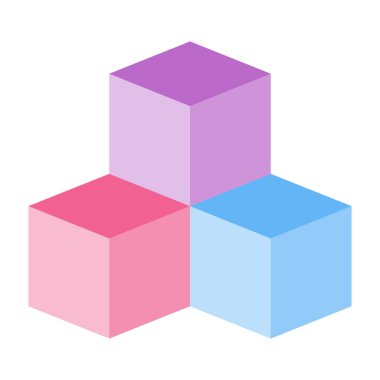 Düz Simge Tasarımı Blokları