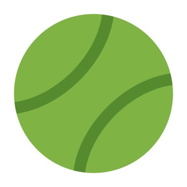 Tenis Topu Düz Simge Tasarımı
