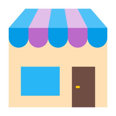 Oyuncak Dükkanı Düz Simge Tasarımı