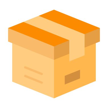 Kutu Düz Simgesi Tasarımı