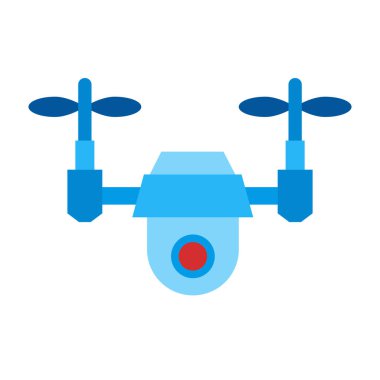 Drone Düz Simge Tasarımı