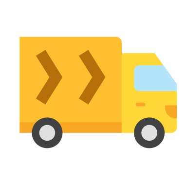 Hızlı Teslimat Düz Simge Tasarımı