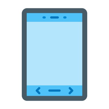 Tablet Düz Simge Tasarımı