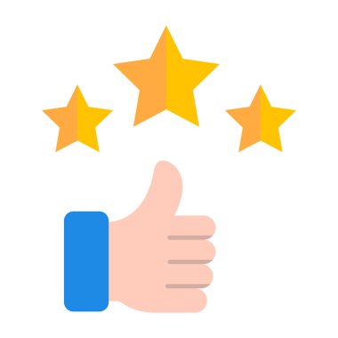 Geri bildirim düz simge tasarımı