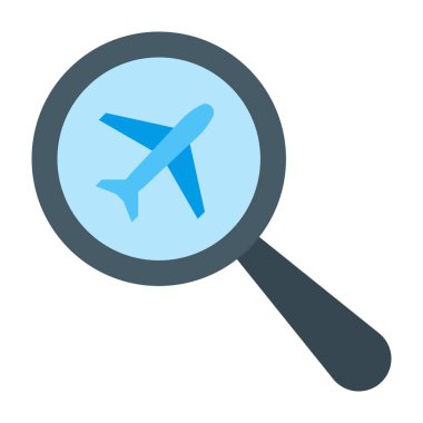 Arama Uçuşu Düz Simgesi Tasarımı