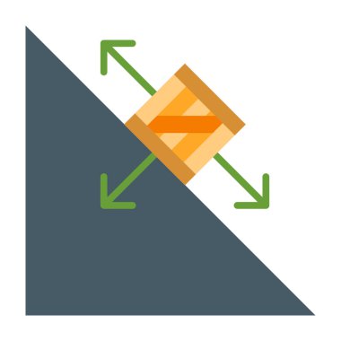 Sürtünme Düz Simgesi Tasarımı