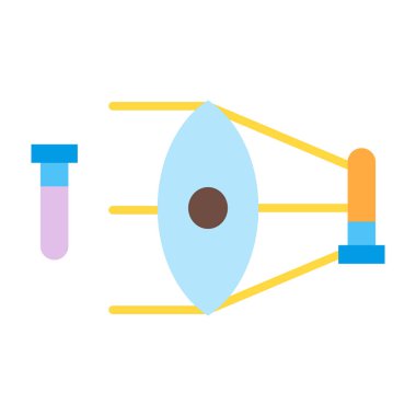 Optik Düz Simge Tasarımı