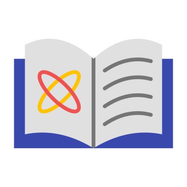 Physics Flat Icon Design clipart