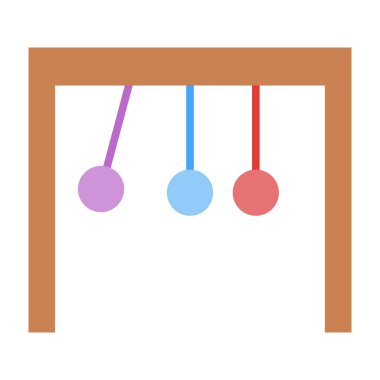 Sallanan Beşik Düz Simge Tasarımı