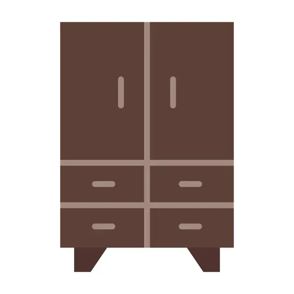 Gardırop Düz Simge Tasarımı