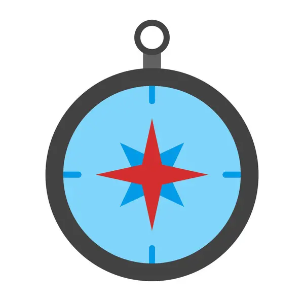 Pusula Düz Simge Tasarımı