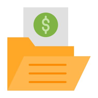 Portföy Düz Simge Tasarımı