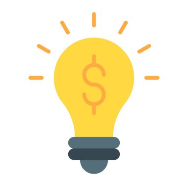 Düz Fikir Simgesi Tasarımı