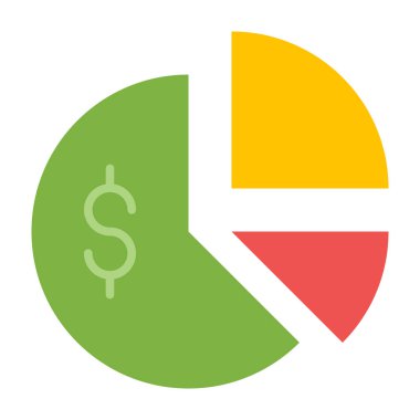 pasta grafiği düz simgesi tasarım