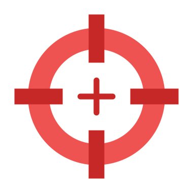 Hedef Düz Simge Tasarımı