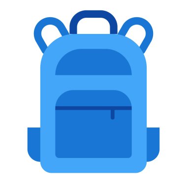 Sırt Çantası Düz Simge Tasarımı