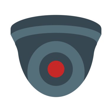 CCTV Düz Simge Tasarımı