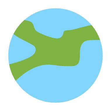 Dünya düz simgesi tasarım