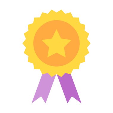 Madalya Düz Simge Tasarımı