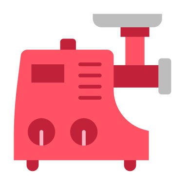 Et Öğütücü Düz Simge Tasarımı